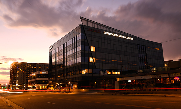 new medical center Cherry Creek - Building photo at sunset