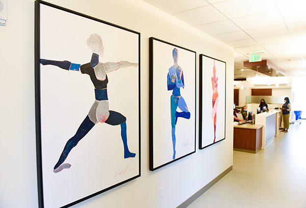 new medical center Cherry Creek - colorful yoga art
