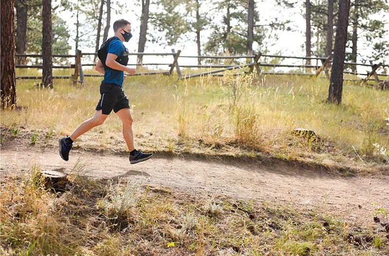 Matt Johnston took up running to stay healthy after learning he had been born with a heart defect. To stay fit during the pandemic, he has taken up trail running.