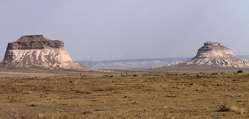 The Pawnee Buttes in the Pawnee National Grassland.