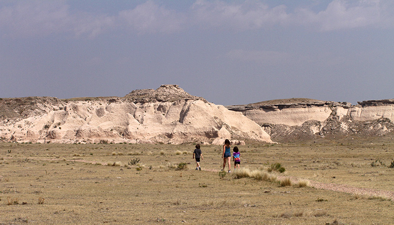walking trail at the Pawnee Buttes