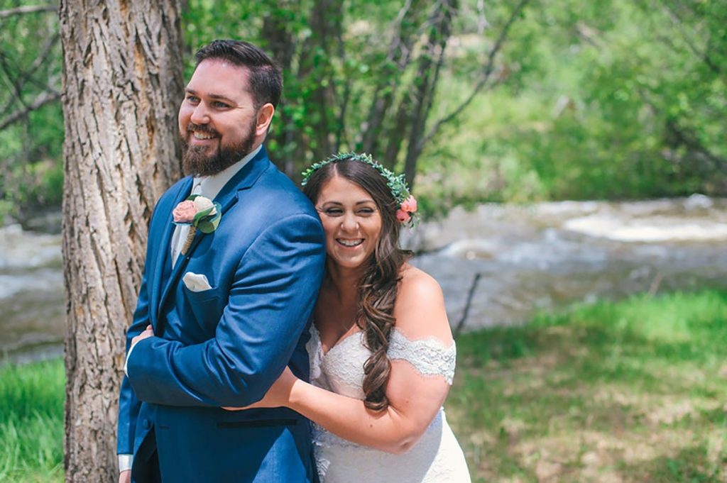 Emily Fisch and her husband, Kyle Fisch, who were able to use fertility preservation before chemotherapy to increase their chances of starting a family.