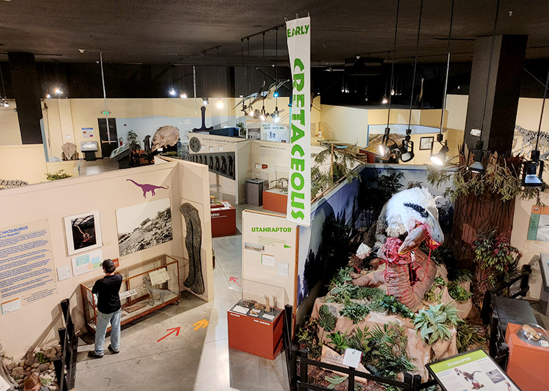 Above view of the Dinosaur Journey Museum in Fruita, Colorado