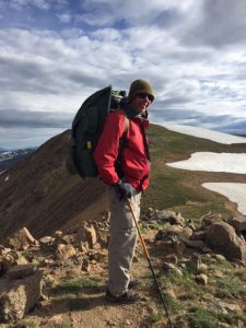 Preusser on one of his planned “adventures,” this one on the Continental Divide Trail near Winter Park. Photo courtesy of Mel Preusser.