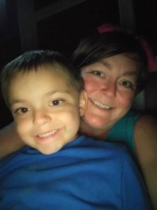 Nicole with Rowan, now 7 years old. Photo courtesy of Nicole Rutledge.