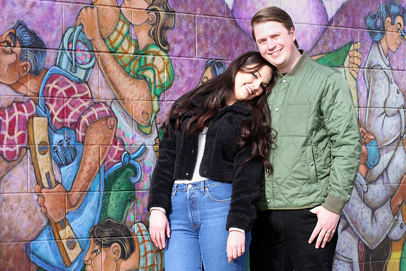 Hannah Wyatt Sultan with her husband, Lukas Sultan. Photo by Joel Blocker, for UCHealth.