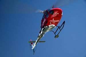 A photo of UCHealth's LifeLine helicopter