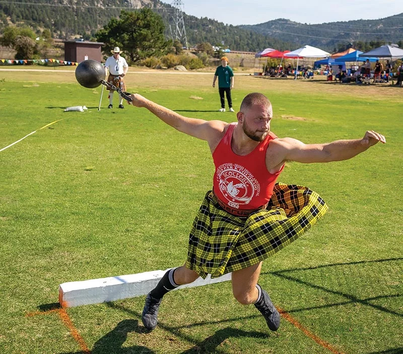 El Festival de las Tierras Altas Escocesas-Irlandesas de Longs Peak ofrece tres días de juegos, música y eventos. Foto cortesía de Longs Peak Scottish Irish Highland Festival.