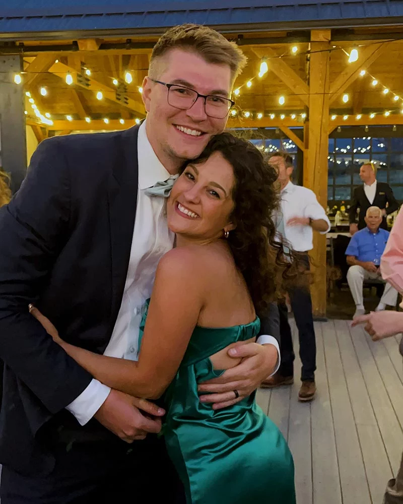 Haley and Braden Shirley were planning their wedding when Haley felt pain under her arm that soon turned into a lump. She was just 24 when she learned that she had breast cancer. Photo courtesy of Haley and Braden Shirley.