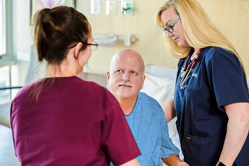 Patients are encouraged to ask questions during their hospital stay. "There are no bad questions here," Dr. Hardesty said. Photo: UCHealth.