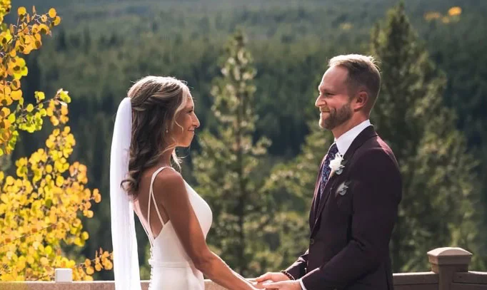 Dr. Anne Flower, a UCHealth emergency medicine doctor in Colorado Springs, and her husband, James Patton, got married a year ago in Colorado. Patton served as the chief of his wife's support crew when she ran the Leadville Trail 100 race this summer. Photo courtesy Anne Flower.