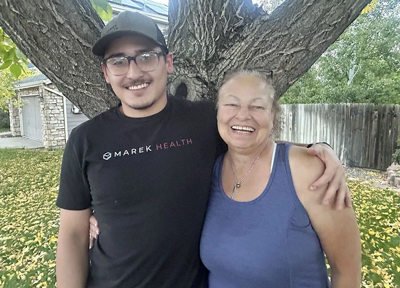 Alice with her grandson, Elijah. Photo by Katie McCrimmon, UCHealth.