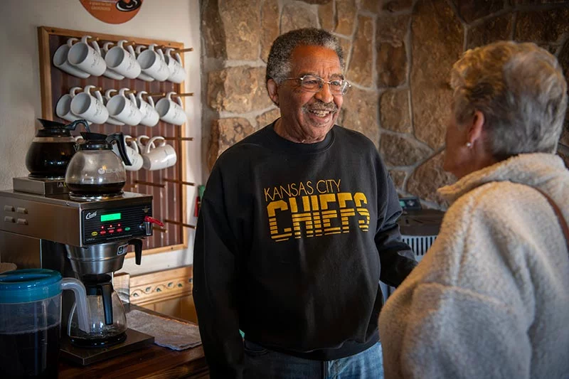 Willie Quinney at his business, Silver Cliff Mountain Inn. Willie's search for a kidney donor took more than a year. Photo by Chuck Bigger, for UCHealth.
