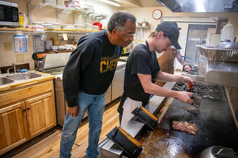 Willie Quinney at his business, Silver Cliff Mountain Inn. He rarely missed work during his search for a kidney donor. Photo by Chuck Bigger, for UCHealth.