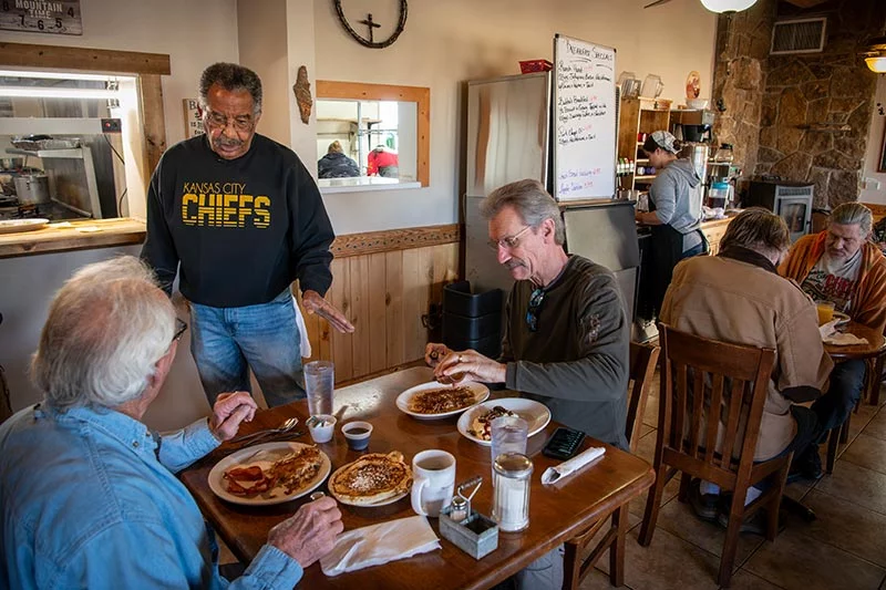 Willie Quinney at his business, Silver Cliff Mountain Inn. The community rallied when he was searching for a kidney donor. Photo by Chuck Bigger, for UCHealth.