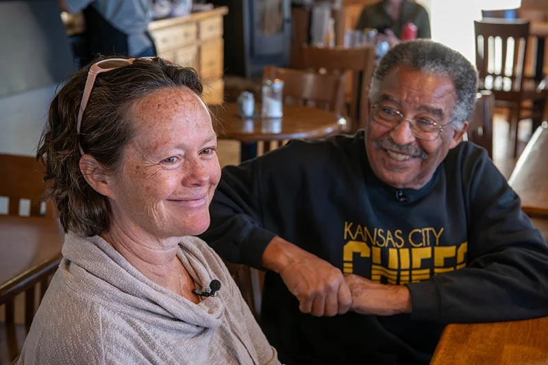 Loree Lund and Willie Quinney at Silver Cliff Mountain Inn. She was a crucial part of his search for a kidney donor. Photo by Chuck Bigger, for UCHealth.