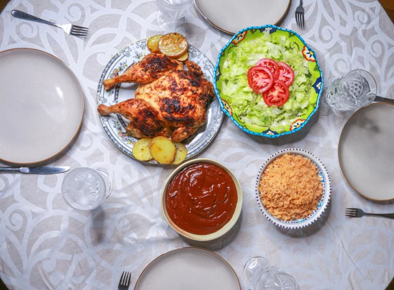 At your Thanksgiving or Christmas dinner, whether you’re serving chicken or turkey, a mole poblano sauce can add a touch of culinary heritage. This version also focuses on healthier ingredients, making it a dish that not only celebrates tradition but also keeps wellness at the table during the holiday season. Photo: Gemma Aguayo-Murphy for UCHealth Today.