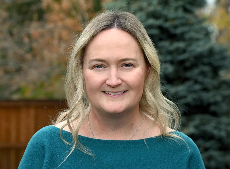 Carey Benson was on life support for nearly three weeks this summer because of an underlying autoimmune disease.  "By nature, I'm stubborn," she said. "When I woke up, I wanted to live and get back to where I was." Photo by Sonya Doctorian, UCHealth.