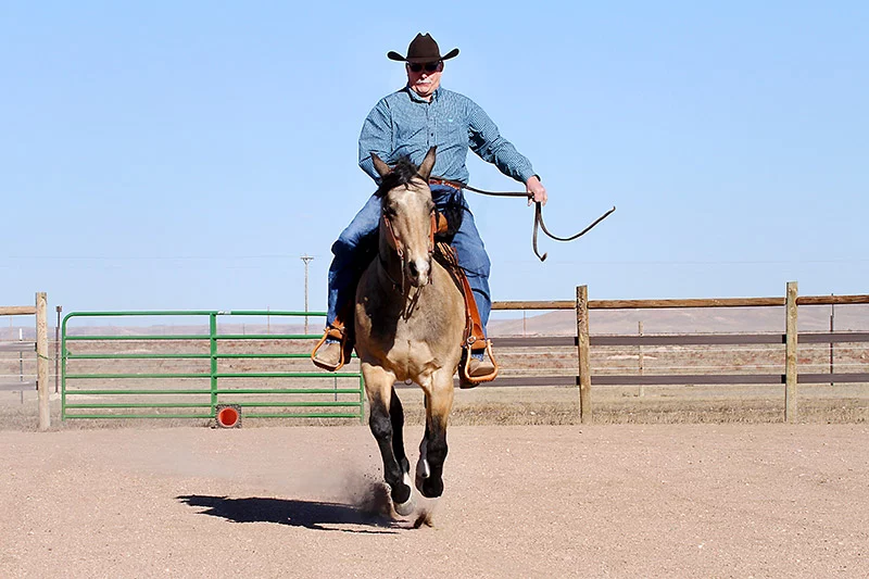 Bob’s COPD made it hard to breathe, keeping him from what he loved most — riding and competing with his horse, Marley, in ranch events. After endobronchial valve therapy (EBV), Bob is back in the saddle, enjoying time with Marley. Photo by Joel Blocker, for UCHealth.