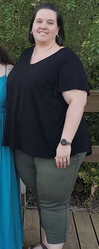 Rachael Underwood before her weight-loss surgery journey. Photo by Mike Sweeney, for UCHealth.