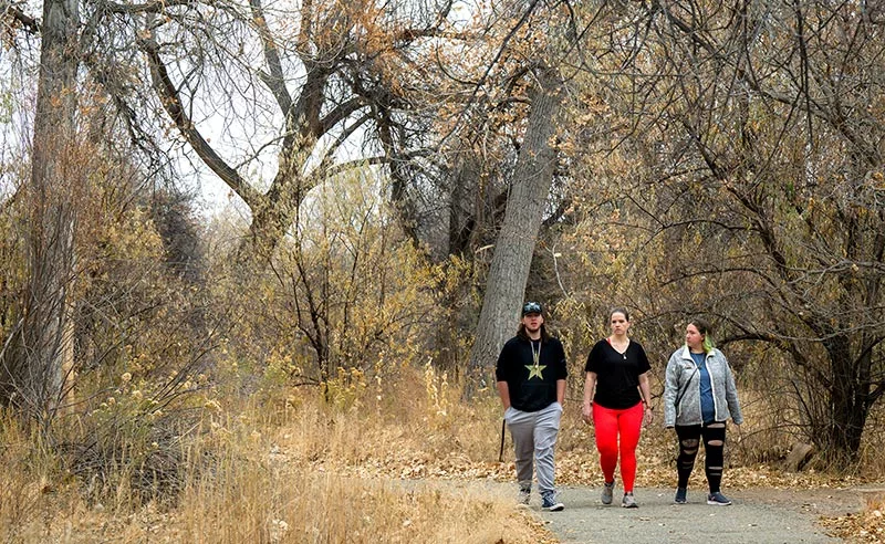 Rachael once turned to food for comfort, but counseling before weight-loss surgery helped her change that. Now, a walk or a bath is her go-to choice when food cravings hit. Photo by Mike Sweeney, for UCHealth.