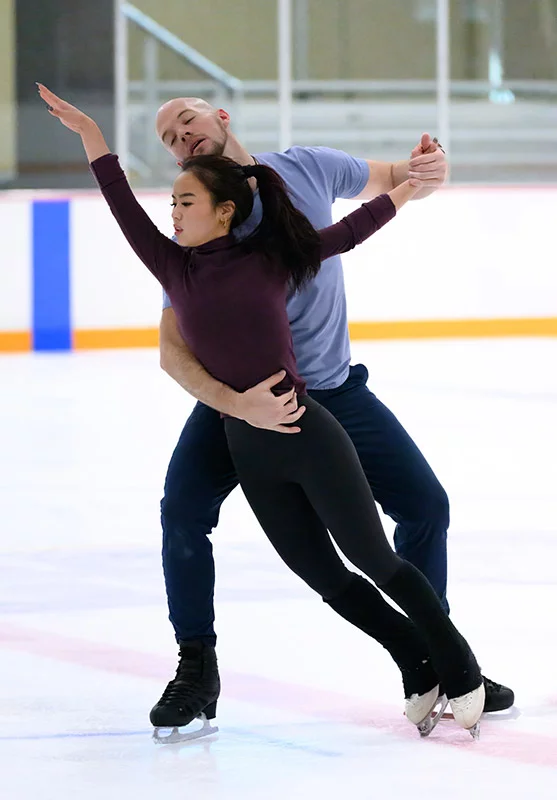 Ellie Kam and Danny O'Shea skate with both emotion and athleticism that has helped them jump to fifth in the world as they prepare to compete in Milan, Italy, then at the World Championships in March in Prague in the Czech Republic. Photo by Mark Reis, for UCHealth.