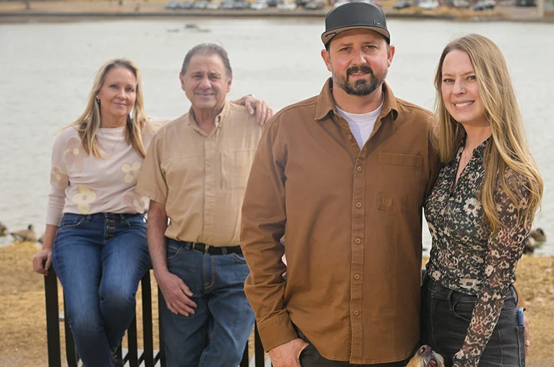 Cardiomyopathies that lead to heart failure and arrhythmia-driven sudden cardiac arrest can run in families, as it did with Ed Zemljak’s. Genetic testing of close relatives can be life-saving — as it was for his son Zach. Photo by Cyrus McCrimmon, for UCHealth.