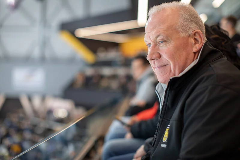 After Mike's stroke, he temporarily lost the ability to speak. While still in the hospital recovering, he wrote notes to his wife and children. "I'm going to be 100 percent. Don't worry," he said in one. Photo by Anslee Wolfe, for UCHealth.