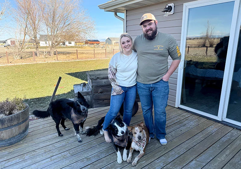 Ben and Courtney are thirlled with their new home. Photo courtesy of Ben and Courtney Argento.