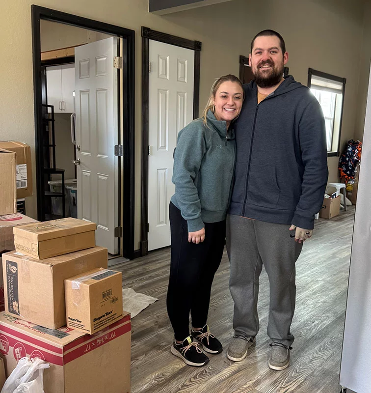 Ben and Courtney Argento closed on a new home the day after they were able to return to Wyoming. Photo courtesy of Ben and Courtney Argento.