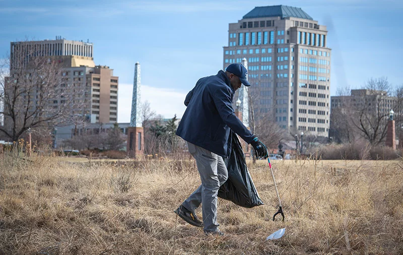 Mobolade chooses a new word each year to serve as a guiding principle for the days ahead. For 2026, he chose two words. As mayor, he chose “focus.” And for his personal life, he picked “time.” “Time is limited, but purpose is not. I’m living 2026 with a different posture.” Photo by Chuck Bigger, for UCHealth.
