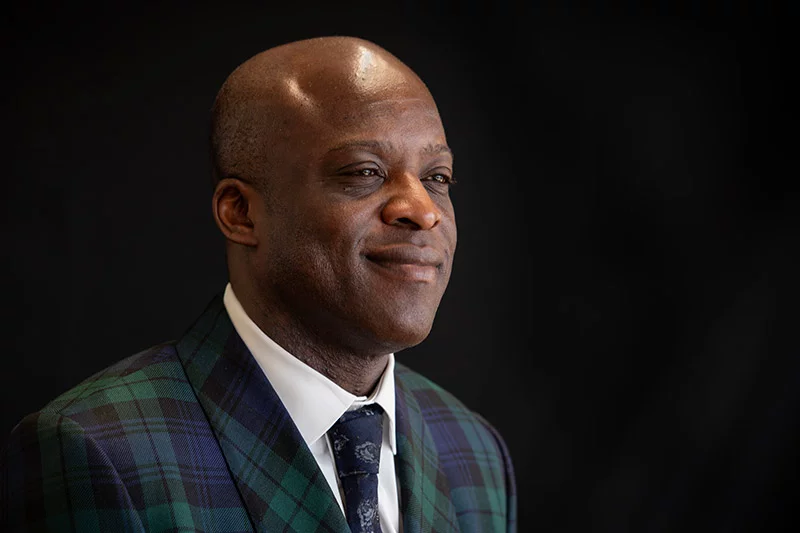 Mobolade is a former pastor and had a crisis of faith after facing health challenges. “I told God, ‘You’ve abandoned me,’” Mobolade remembers thinking to himself. “I was angry.” Before long, he began to hear what he described as “a quiet whisper." It was a messaged that reassured him and helped him endure his health challenges: "I would never leave or forsake you." Photo by Chuck Bigger, for UCHealth.