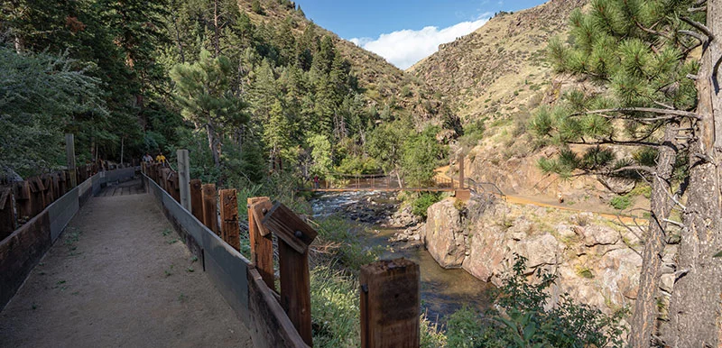 El Clear Creek Trail es un sendero de 65 millas que algún día conectará el South Platte Trail en Denver con las cabeceras de Clear Creek en Loveland Pass. Foto cortesía del condado de Jefferson.