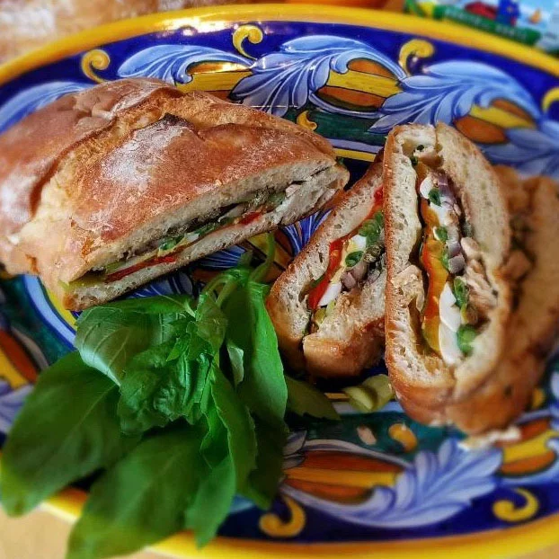 Treat yourself to Pan Bagnat and other delicious sandwiches. Photo by Bill St. John for UCHealth.