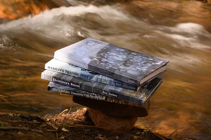 Encounters with a ghost in his central Colorado Springs home launched Golden’s interest in local history. He has written four novels that blend real and fictional characters with Colorado history. Photo by Mark Reis, for UCHealth.