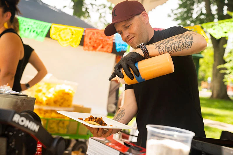 Enjoy great food in downtown Fort Collins during the Taste of Fort Collins event. Photo courtesy of Taste of Fort Collins.