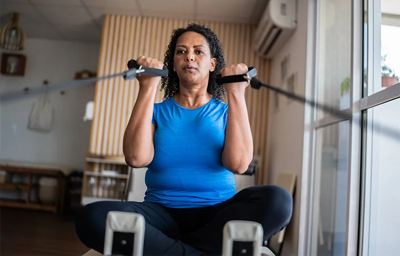 Weight loss can lead to bone loss, especially for women in midlife who already are losing bone as estrogen declines. Women who use GLP-1 drugs during menopause may face greater risks for bone loss, though research is still evolving. Photo: Getty Images.
