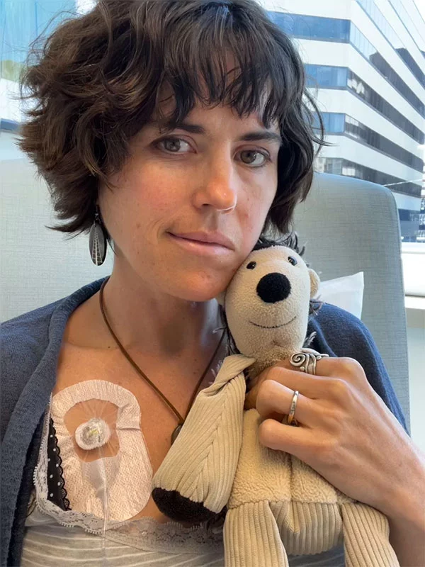 Kate in the hospital. Photo courtesy of Kate Showalter.