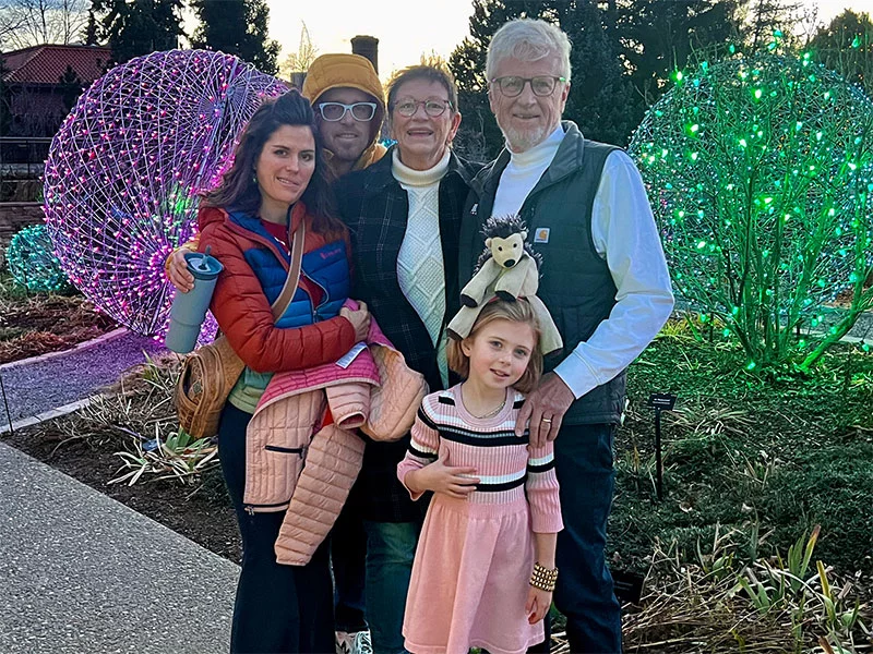 Kate and her family during the holiday season. Photo courtesy of Kate Showalter.
