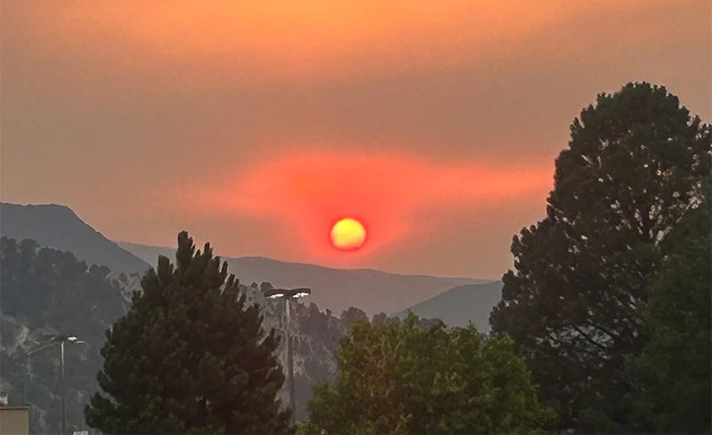 Wildfires cause poor air quality that can be especially dangerous to people with lung and heart problems. Photo by Cyrus McCrimmon, for UCHealth.