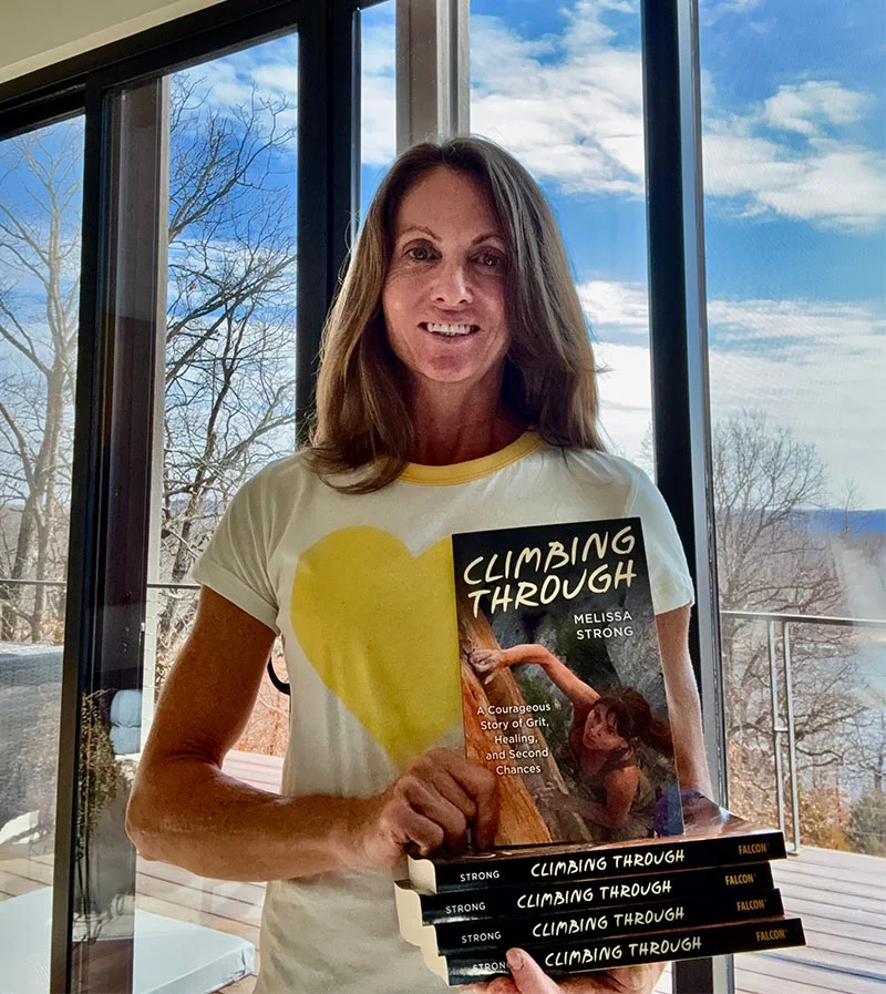 Melissa write about overcoming her injury in her new book. Photo by Adam Strong, courtesy of Melissa Strong.