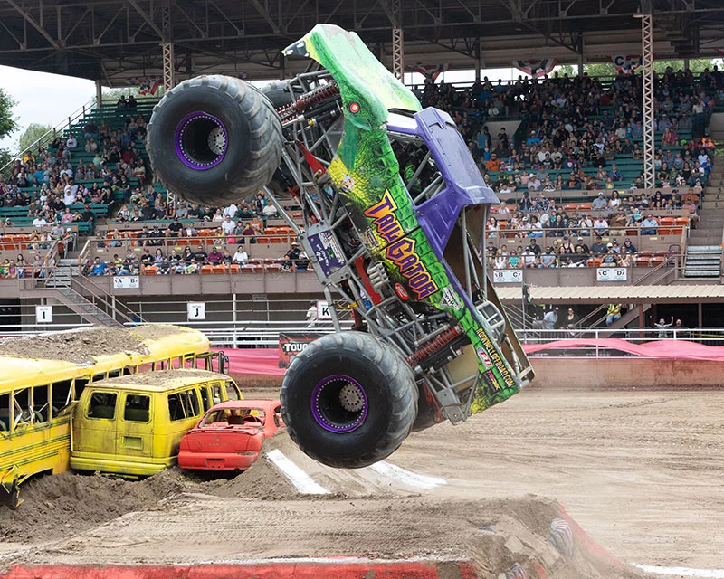 Monster truck show Colorado State Fair. The Colorado State Fair offers a variety of live entertainment, including rodeos, monster truck shows and concerts.