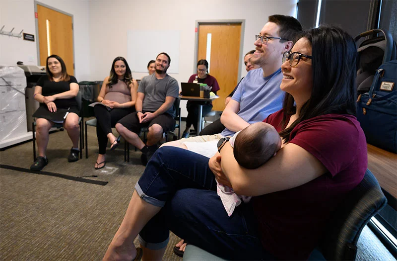 UCHealth Prenatal group, metro Denver, 2026. Photo by Mark Reis, for UCHealth.
