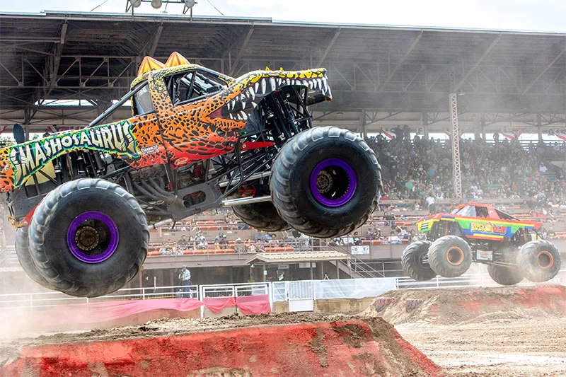 La Feria Estatal de Colorado ofrece una amplia variedad de eventos para el entretenimiento, entre estos, rodeos, shows de monster truck y conciertos. Foto de Steve Bryant, cortesía de Colorado State Fair.