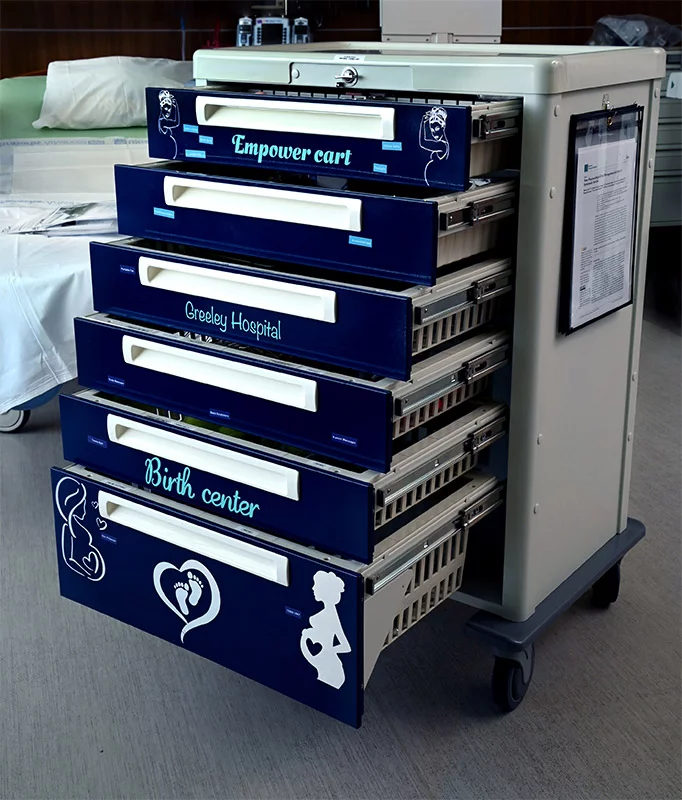 Photo of the empower cartEmpower cart. Photo by Sonya Doctorian, UCHealth.
