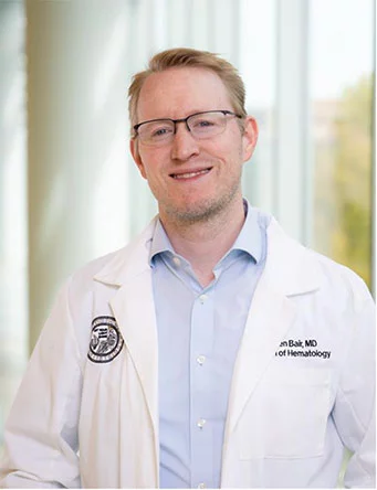 Dr. Steven Bair, a UCHealth blood cancer specialist and assistant professor of hematology at University of Colorado Anschutz School of Medicine.