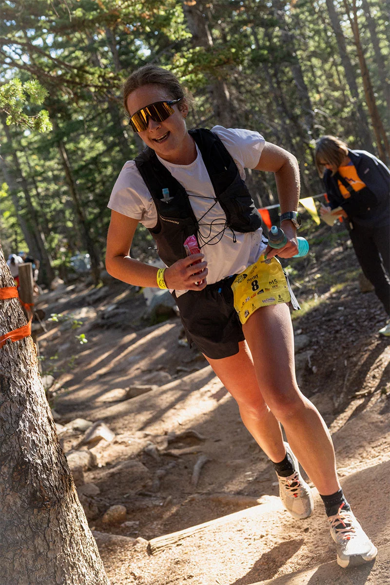 Chrissy Lofgren runs the 2026 Pikes Peak Marathon. Chrissy Lofgren started running cross country in seventh grade and continued competing in college in Minnesota. After the COVID-19 pandemic cut short her collegiate outdoor track season, she feared her competitive running days were behind her. Then, she moved to Colorado and took up trail running.