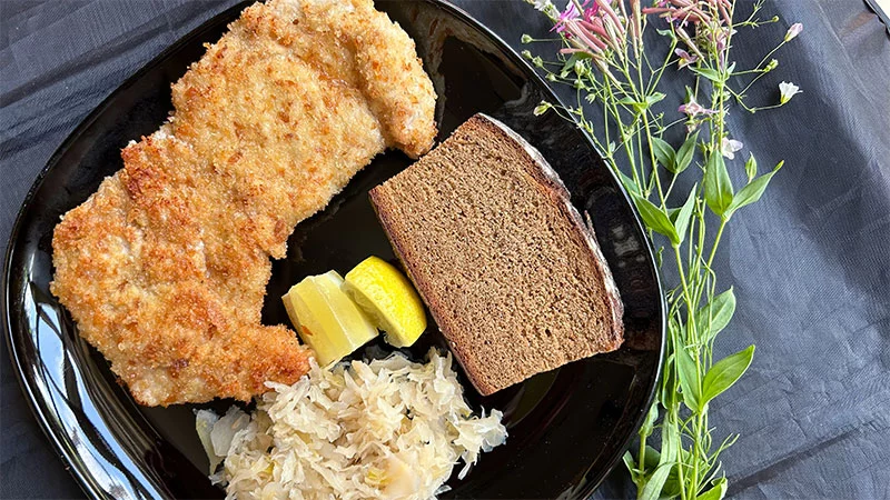 Polish breaded pork cutlet recipe. Photo by Bill St. John, for UCHealth.