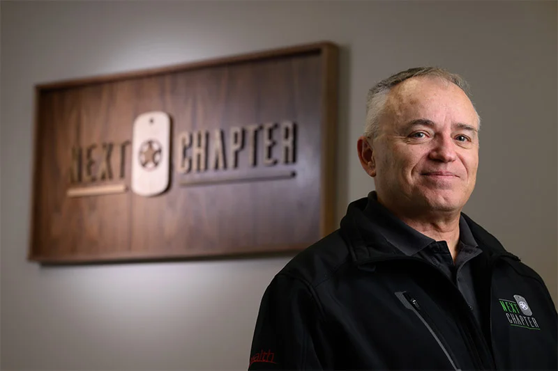 Damian McCabe, director of behavioral health and military affairs for UCHealth in southern Colorado, helped launch Next Chapter shortly after he retired from the military. Photo by Mark Reis, for UCHealth.